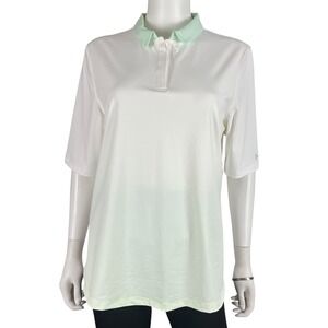 Under Armour Golf Polo Performance‎ HeatGear Breathable Coastal Chic Shirt Large